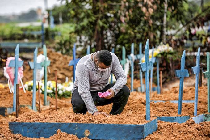 Brasil já supera Itália e Espanha em mortes diárias por Covid-19, com 615 hoje