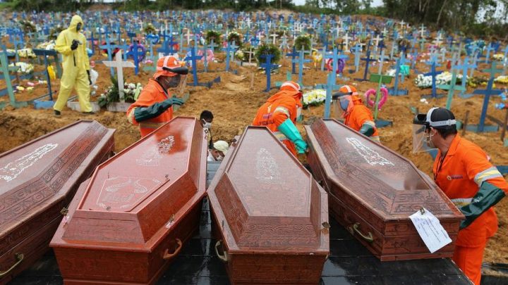 Brasil bate mais um recorde de mortes por Covid-19 em apenas um dia: 1.840 óbitos