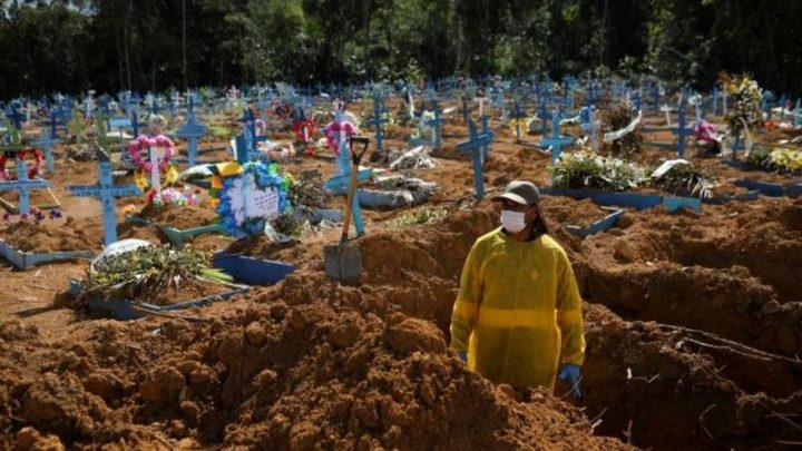 Universidade dos EUA prevê 100 mil mortes por Covid-19 no Brasil no mês de abril